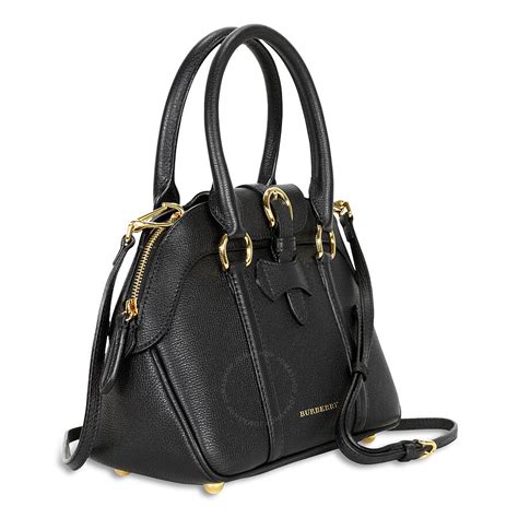 burberry milverton bag|Burberry Milverton Small Black Leather Bowling Bag 3980850.